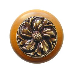 English Garden 1-1/2 Inch Diameter Antique Brass Cabinet Knob English Garden 1-1/2 Inch Diameter Antique Brass Cabinet Knob