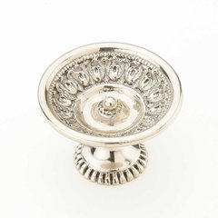 Chalice 1-9/16 Inch Diameter White Brass Cabinet Knob Chalice 1-9/16 Inch Diameter White Brass Cabinet Knob