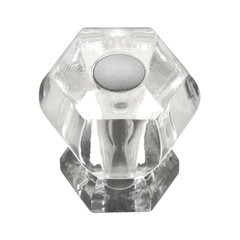 Crystal Palace 1-3/16 Inch Diameter Crystal Acrylic/Bright Nickel Cabinet Knob Crystal Palace 1-3/16 Inch Diameter Crystal Acrylic/Bright Nickel Cabinet Knob