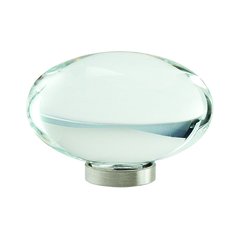 Glacio Knob 1-3/4" Dia Clear Crystal/Satin Nickel Glacio Knob 1-3/4" Dia Clear Crystal/Satin Nickel