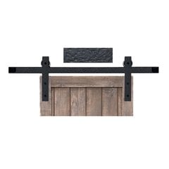 Basic Barn Door Rolling Hardware & 6' Track Rough Iron Basic Barn Door Rolling Hardware & 6' Track Rough Iron