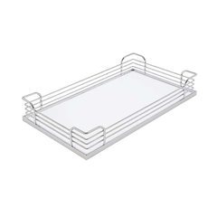 Arena Plus Tray 15-3/8" D Chrome/White Arena Plus Tray 15-3/8" D Chrome/White