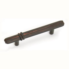 Lineage 3 Inch Center to Center Black With Terra Cotta Wash Cabinet Pull Lineage 3 Inch Center to Center Black With Terra Cotta Wash Cabinet Pull