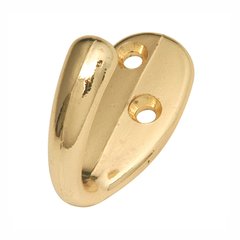 Single Utility Coat Hook Polished Brass Single Utility Coat Hook Polished Brass