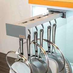 Glideware Soft Close 22 inch Slide Out Organizer 7 Hooks Grey Glideware Soft Close 22 inch Slide Out Organizer 7 Hooks Grey