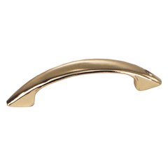 Modern Standards 3 Inch Center to Center Polished Brass Cabinet Pull Modern Standards 3 Inch Center to Center Polished Brass Cabinet Pull