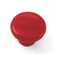 Plastics 1-1/4 Inch Diameter Red Cabinet Knob Plastics 1-1/4 Inch Diameter Red Cabinet Knob