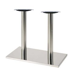 16 inch x 28 inch Rectangular Table Base - Stainless Steel 28-5/8 inch H 16 inch x 28 inch Rectangular Table Base - Stainless Steel 28-5/8 inch H