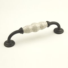 Nordic II 5-1/16 Inch Center to Center Oil Rubbed Bronze/Brown Crackle Cabinet Pull Nordic II 5-1/16 Inch Center to Center Oil Rubbed Bronze/Brown Crackle Cabinet Pull
