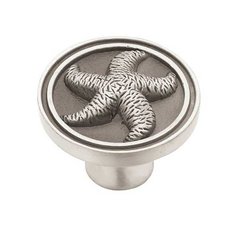 Seaside Cottage 1-3/8 Inch Diameter Brushed Satin Pewter Cabinet Knob Seaside Cottage 1-3/8 Inch Diameter Brushed Satin Pewter Cabinet Knob