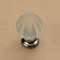 Tahoe 1-1/4 Inch Diameter Frosted/Polished Chrome Cabinet Knob Tahoe 1-1/4 Inch Diameter Frosted/Polished Chrome Cabinet Knob