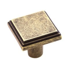 Manor 1 Inch Diameter Weathered Brass Cabinet Knob Manor 1 Inch Diameter Weathered Brass Cabinet Knob