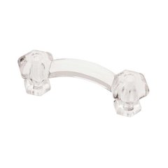 Design Facets 3 Inch Center to Center Clear Cabinet Pull Design Facets 3 Inch Center to Center Clear Cabinet Pull