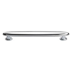 Austen 6-5/16 Inch Center to Center Polished Chrome Cabinet Pull Austen 6-5/16 Inch Center to Center Polished Chrome Cabinet Pull
