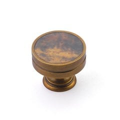Tiger Penshell 1-3/8 Inch Diameter Tiger Penshell, Estate Dover Cabinet Knob Tiger Penshell 1-3/8 Inch Diameter Tiger Penshell, Estate Dover Cabinet Knob