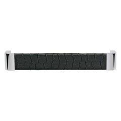 Paradigm 6-5/16 Inch Center to Center Chrome/Black Croc Cabinet Pull Paradigm 6-5/16 Inch Center to Center Chrome/Black Croc Cabinet Pull