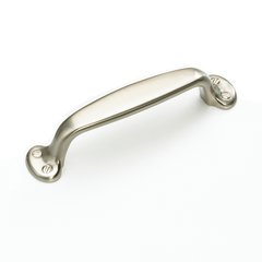 Country 4 Inch Center to Center Satin Nickel Cabinet Pull Country 4 Inch Center to Center Satin Nickel Cabinet Pull