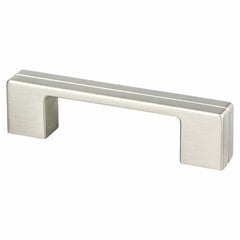 Skyline 3-3/4 Inch Center to Center Brushed Nickel Cabinet Pull Skyline 3-3/4 Inch Center to Center Brushed Nickel Cabinet Pull
