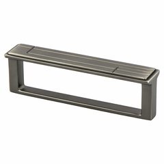 Oak Park 3-3/4 Inch Center to Center Vintage Nickel Cabinet Pull Oak Park 3-3/4 Inch Center to Center Vintage Nickel Cabinet Pull