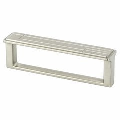 Oak Park 3-3/4 Inch Center to Center Brushed Nickel Cabinet Pull Oak Park 3-3/4 Inch Center to Center Brushed Nickel Cabinet Pull