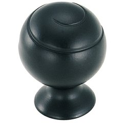 Swirl'Z 1-1/8 Inch Diameter Flat Black Cabinet Knob Swirl'Z 1-1/8 Inch Diameter Flat Black Cabinet Knob