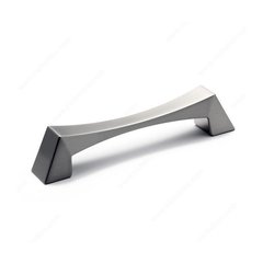 Bridges 5-1/16 Inch Center to Center Brushed Nickel Cabinet Pull Bridges 5-1/16 Inch Center to Center Brushed Nickel Cabinet Pull