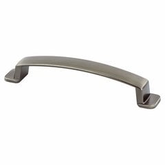 Oasis 5-1/16 Inch Center to Center Brushed Tin Cabinet Pull Oasis 5-1/16 Inch Center to Center Brushed Tin Cabinet Pull