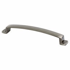 Oasis 6-5/16 Inch Center to Center Brushed Tin Cabinet Pull Oasis 6-5/16 Inch Center to Center Brushed Tin Cabinet Pull