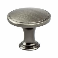 Oasis 1-1/4 Inch Diameter Brushed Tin Cabinet Knob Oasis 1-1/4 Inch Diameter Brushed Tin Cabinet Knob