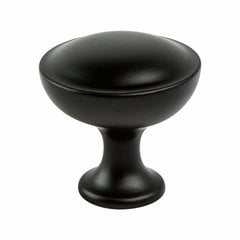 Echo 1-3/16 Inch Diameter Matte Black Cabinet Knob Echo 1-3/16 Inch Diameter Matte Black Cabinet Knob