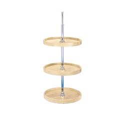 4WLS 3 Shelf Full Circle Wood 18" 4WLS 3 Shelf Full Circle Wood 18"