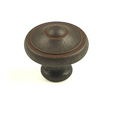 Country 1-3/16 Inch Diameter Olde Iron Rust Cabinet Knob Country 1-3/16 Inch Diameter Olde Iron Rust Cabinet Knob
