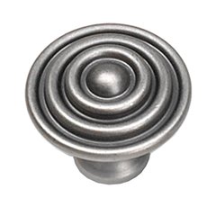 Kama 1-1/2 Inch Diameter Antique Pewter Cabinet Knob Kama 1-1/2 Inch Diameter Antique Pewter Cabinet Knob