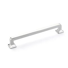 Menlo Park 6 Inch Center to Center Polished Chrome Cabinet Pull Menlo Park 6 Inch Center to Center Polished Chrome Cabinet Pull