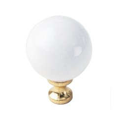 White Porcelain 1-3/8 Inch Diameter White Cabinet Knob White Porcelain 1-3/8 Inch Diameter White Cabinet Knob