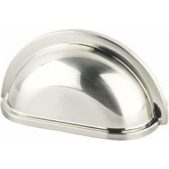 Advantage Plus 5 3 Inch Center to Center Brushed Nickel Cabinet Cup Pull Advantage Plus 5 3 Inch Center to Center Brushed Nickel Cabinet Cup Pull