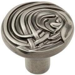 Nouveau Knob 1-3/8 inch Diameter Antique Nickel Nouveau Knob 1-3/8 inch Diameter Antique Nickel