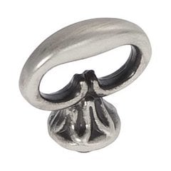 Manor House 1-1/8 Inch Diameter Silver Stone Cabinet Knob Manor House 1-1/8 Inch Diameter Silver Stone Cabinet Knob