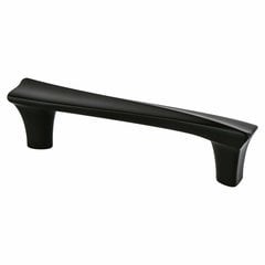 Fluidic 3-3/4 Inch Center to Center Matte Black Cabinet Pull Fluidic 3-3/4 Inch Center to Center Matte Black Cabinet Pull