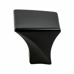 Fluidic 1-3/16 Inch Length Matte Black Cabinet Knob Fluidic 1-3/16 Inch Length Matte Black Cabinet Knob