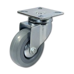 Rubber Caster with Swivel - Grey Rubber Caster with Swivel - Grey