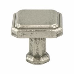 Harmony 1-3/16 Inch Length Weathered Nickel Cabinet Knob Harmony 1-3/16 Inch Length Weathered Nickel Cabinet Knob