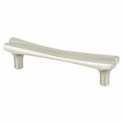 Fluidic 3-3/4 Inch Center to Center Brushed Nickel Cabinet Pull Fluidic 3-3/4 Inch Center to Center Brushed Nickel Cabinet Pull