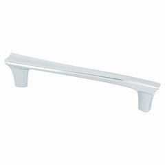 Fluidic 5-1/16 Inch Center to Center Polished Chrome Cabinet Pull Fluidic 5-1/16 Inch Center to Center Polished Chrome Cabinet Pull