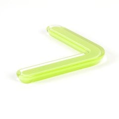 Next 6-5/16 Inch Center to Center Lime Transparent Cabinet Pull Next 6-5/16 Inch Center to Center Lime Transparent Cabinet Pull