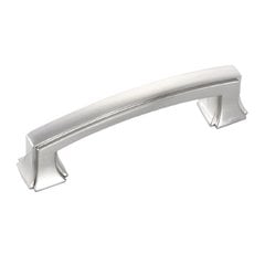 Bridges 3 Inch Center to Center Satin Nickel Cabinet Pull Bridges 3 Inch Center to Center Satin Nickel Cabinet Pull