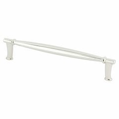 Dierdra 6-5/16 Inch Center to Center Polished Nickel Cabinet Pull Dierdra 6-5/16 Inch Center to Center Polished Nickel Cabinet Pull
