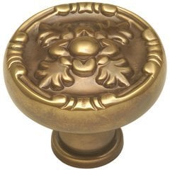 Richelieu Knob 1-1/4" Dia Sherwood Antique Brass Richelieu Knob 1-1/4" Dia Sherwood Antique Brass