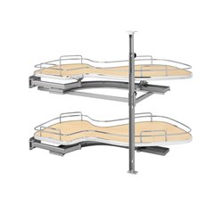 Cloud 15" Double Tier Blind Corner Organizer Left Hand Maple Cloud 15" Double Tier Blind Corner Organizer Left Hand Maple