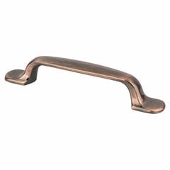 Euro Moderno 3-3/4 Inch Center to Center Brushed Antique Copper Cabinet Pull Euro Moderno 3-3/4 Inch Center to Center Brushed Antique Copper Cabinet Pull
